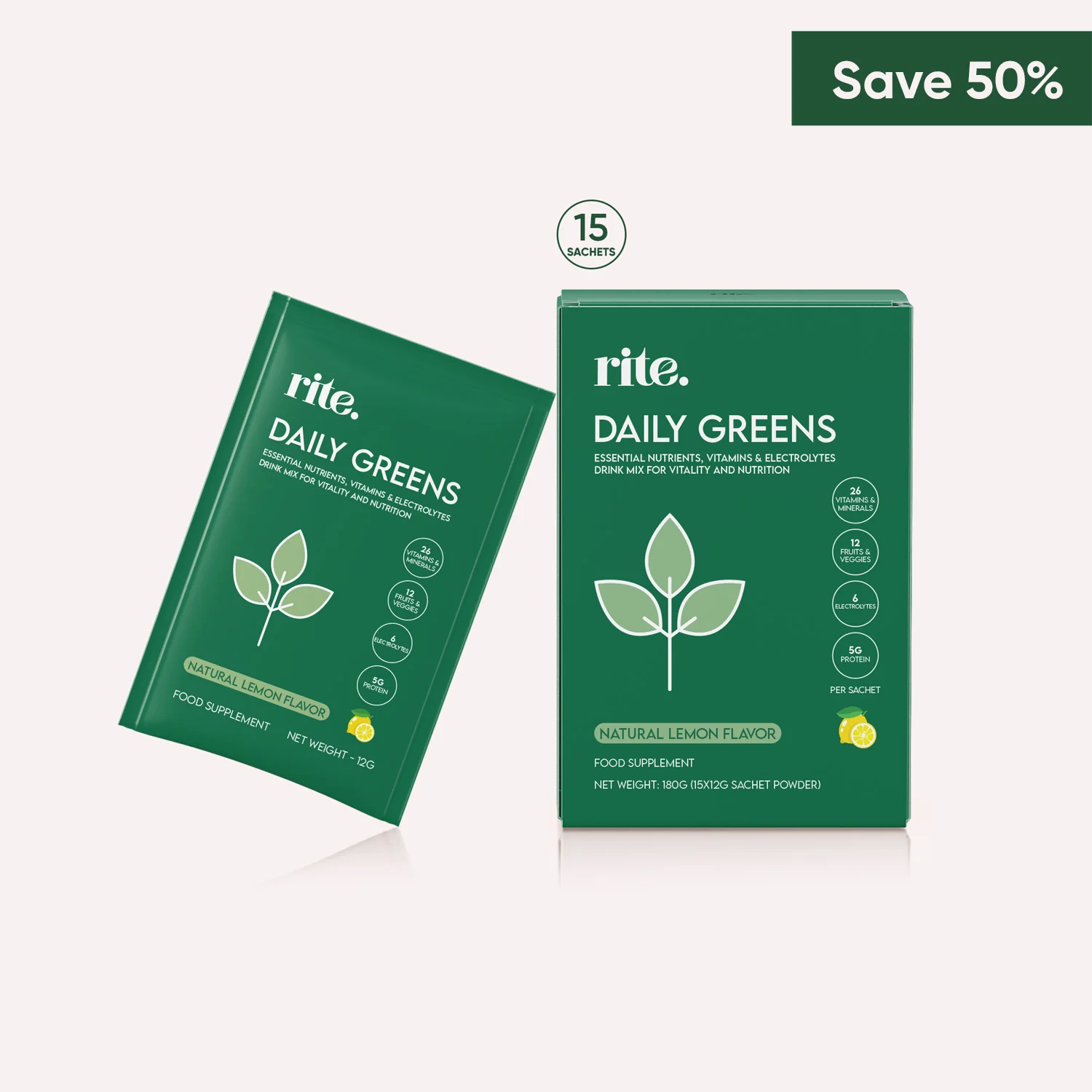 DAILY GREENS / 50% OFF