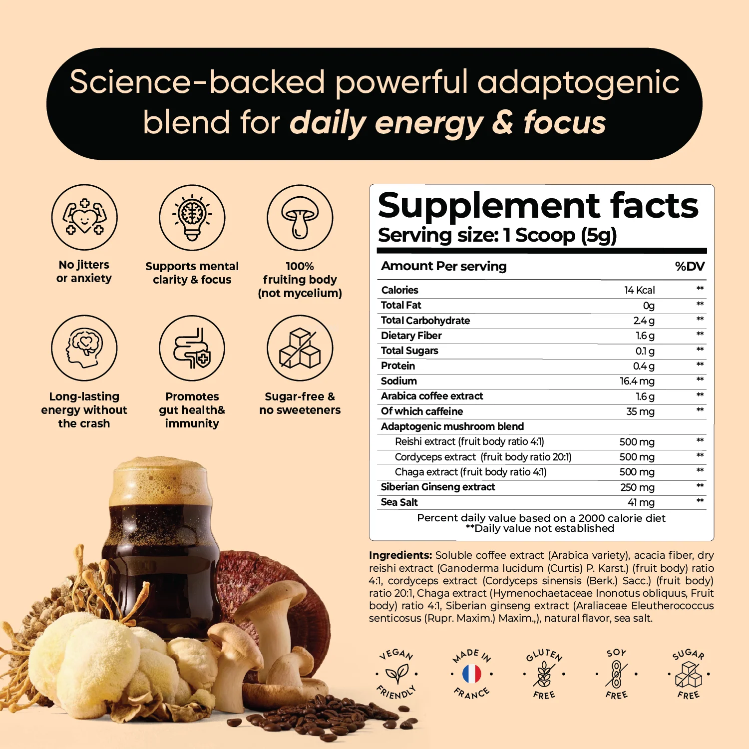 MUSHROOM COFFEE 60 Servings - Image 8